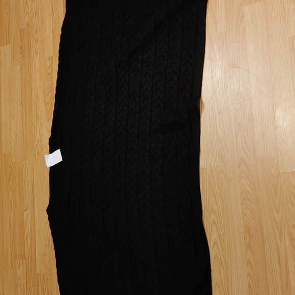 New Lands' End Merino Wool Blend Poncho Sweater - Picture 4 of 11